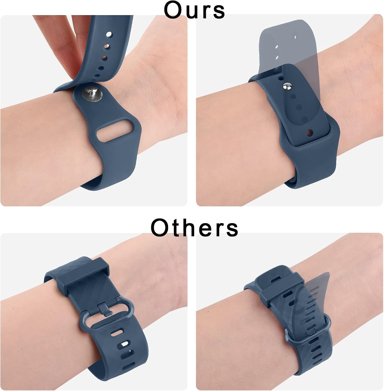 Paquete de 3 correas de silicona para Samsung Galaxy Watch 6 de 1.575 pulgadas, 1.732 pulgadas, Galaxy Watch 6, bandas clásicas de 1.732 pulgadas,