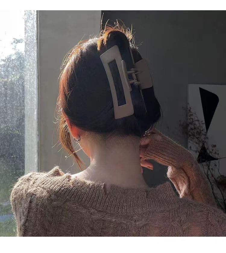 Pinzas cuadradas para el pelo de dama de honor, despedida de soltera, 4.1 pulgadas, juego de 6 pinzas rectangulares para el cabello para despedida