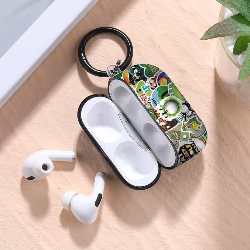Funda protectora de silicona para AirPods Pro 2 con diseño de estrella deportiva para AirPods Pro 2, juego de pelota, portátil y a prueba de golpes