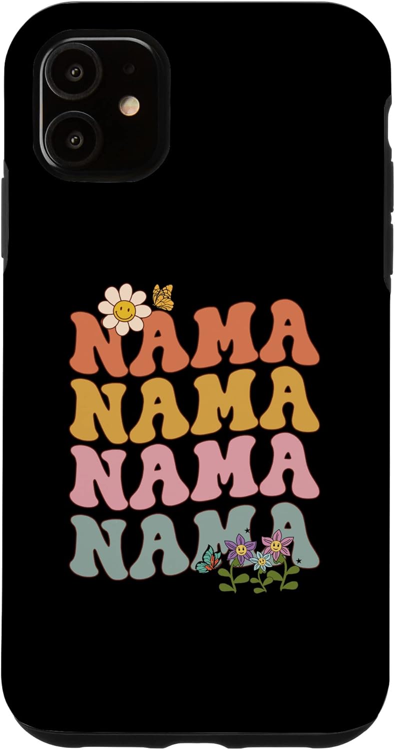 iPhone 11 Nama anuncio de embarazo sorpresa abuela groovy ondulado caso