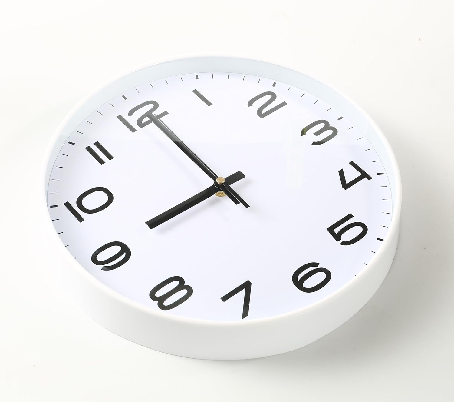 Reloj de pared de 10 pulgadas silencioso sin tictac – Reloj de pared digital a pilas para sala de estar, dormitorio, cocina, oficina, decoración de