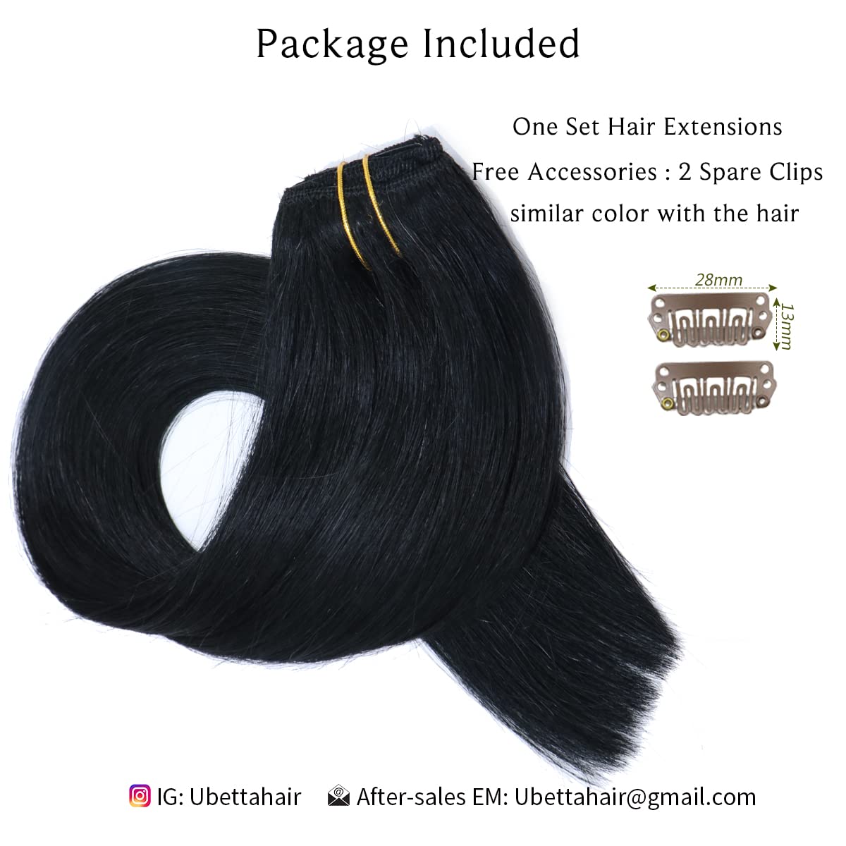 Extensiones de cabello humano con clip, 7 piezas, 2.4onzas, 15, 18, 20, 22 pulgadas, sedoso y liso, con tramas, sin costuras, para extensiones de