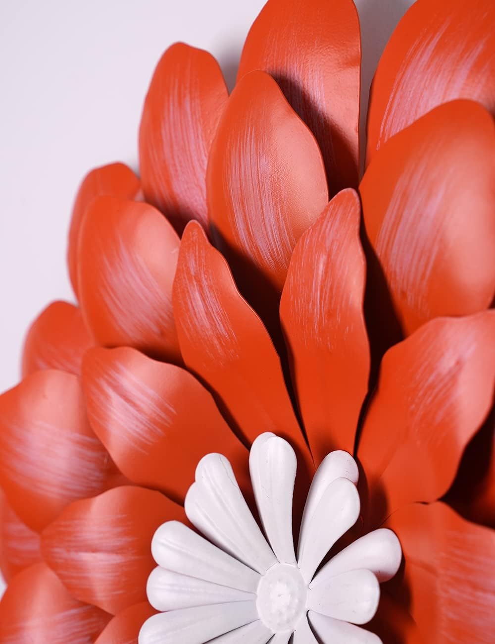 HONCOEN Decoración de pared de flores de metal, escultura 3D, arte de pared para interiores, decoración para el hogar, decoración moderna para