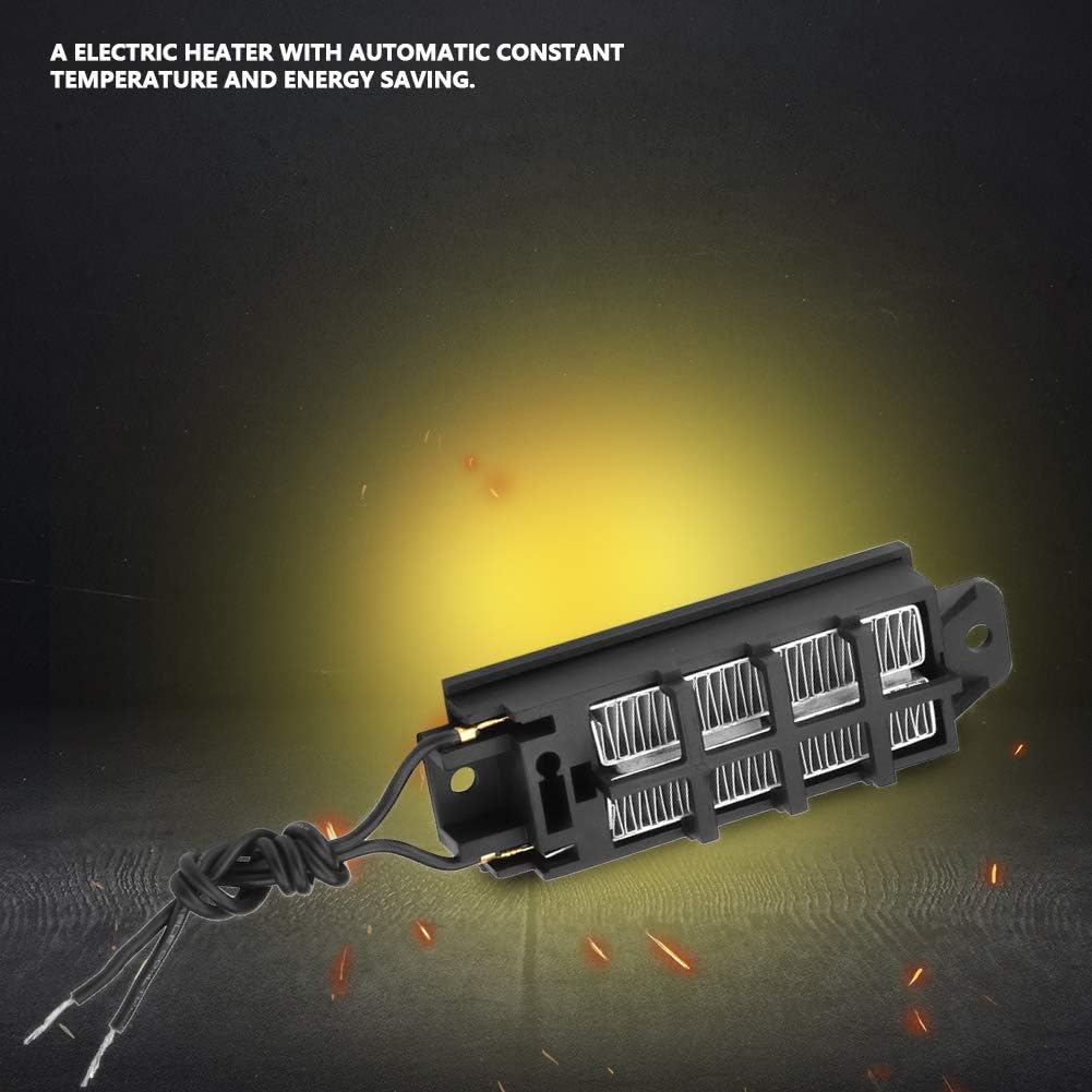 Calentador de aire de cerámica PTC, 50 W 12 V ACDC PTC Calentador de aire de cerámica Tipo conductor Elemento de calefacción PTC o aire