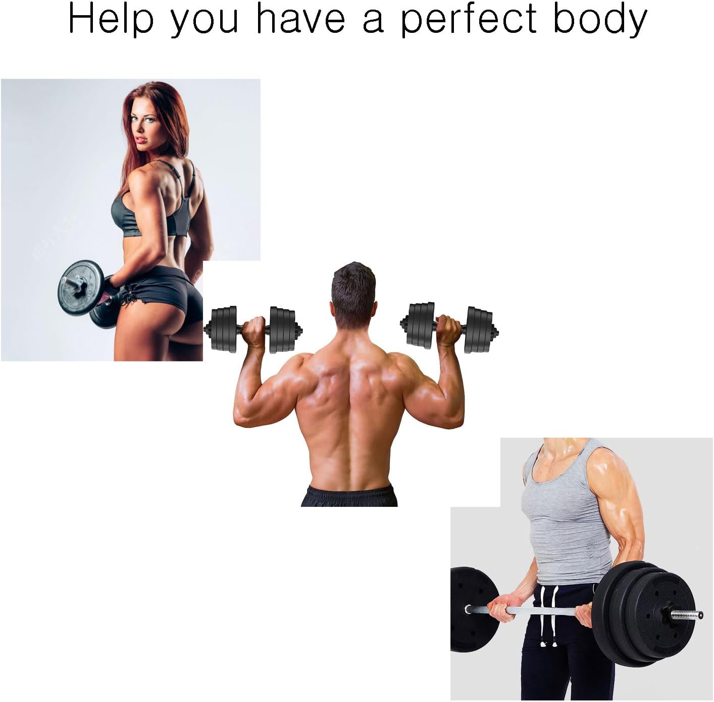 Dumbbell Collars 1 inch Dumbbell Hex Nut Barbell Collar Clamps Weight Clips for Dumbbells,Spinlock Collars for 1 Inch Standard Barbells Bars Sports