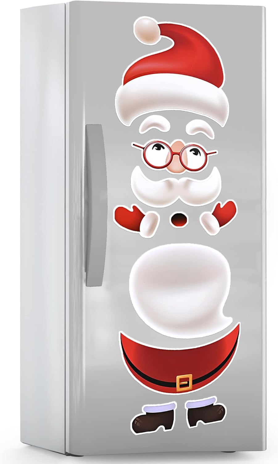 KatchOn, Imanes navideños para refrigerador de Papá Noel, grandes, 36 pulgadas, calcomanías magnéticas de refrigerador de Papá Noel para