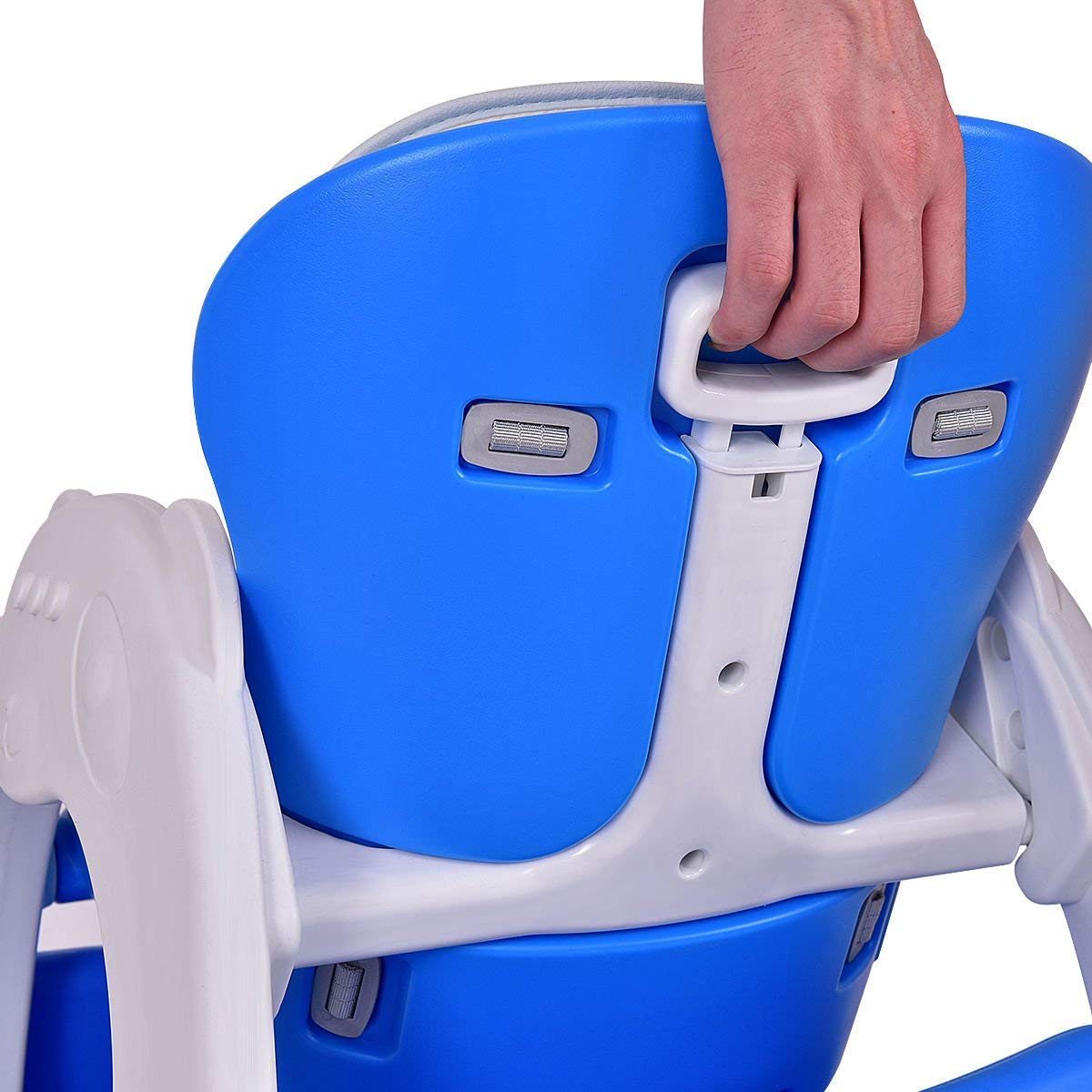 HONEY JOY Silla alta 5 en 1, silla alta convertible para bebés y niños pequeñosjuego de sillas de mesaasiento elevadorsilla para niños pequeños con