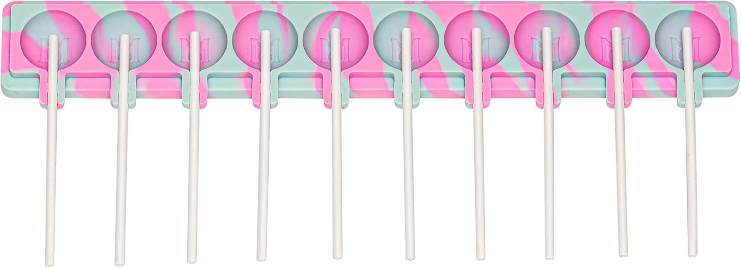 Magical Butter Machine Lollipop – Bandejas antiadherentes de silicona para caramelos duros de chocolate y jabones (multicolor)
