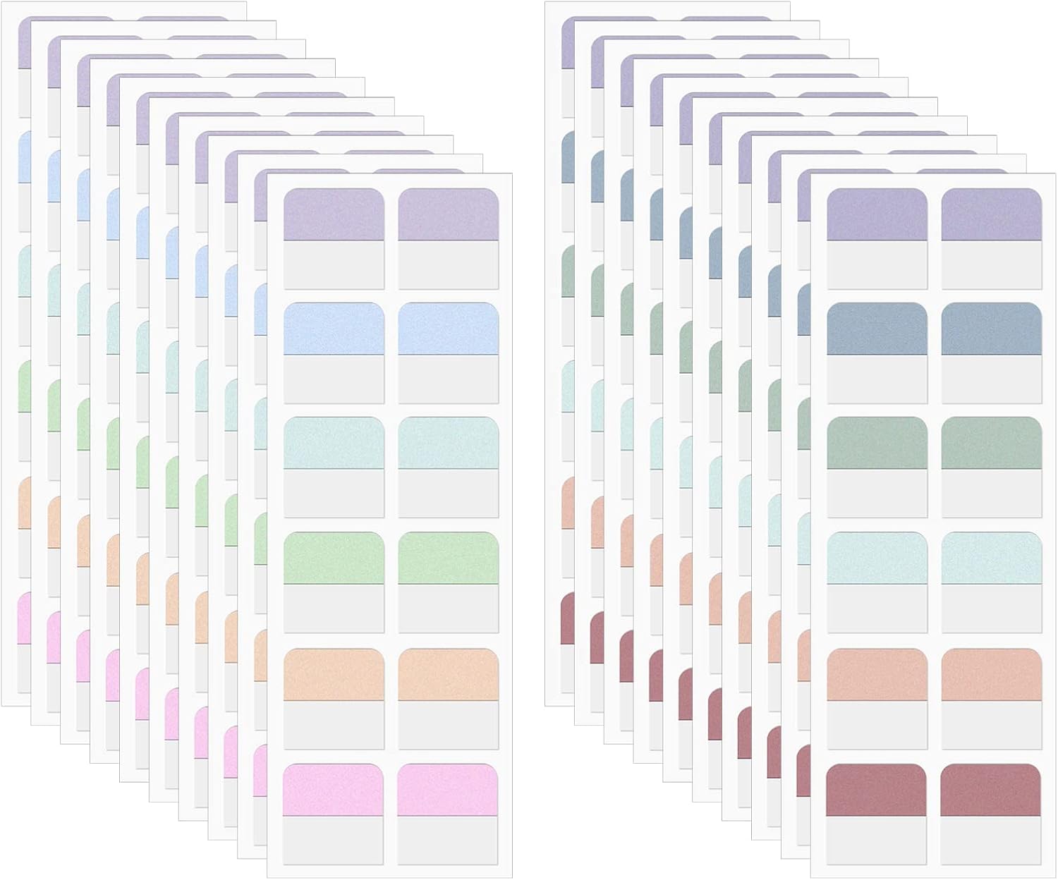 240 pestañas adhesivas de índice de colores, pestañas de índice adhesivas de libro reposicionables, pestañas de página para clasificar archivos de