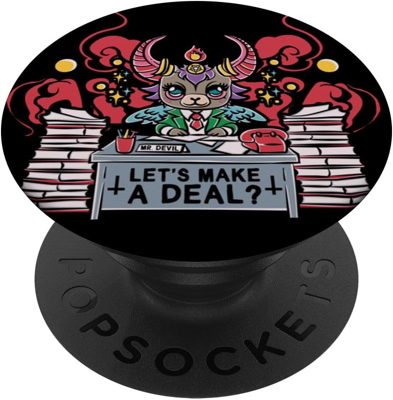Kawaii Pastel Goth Make A Deal Baphomet Aesthetic Nu Cute PopSockets Standard PopGrip
