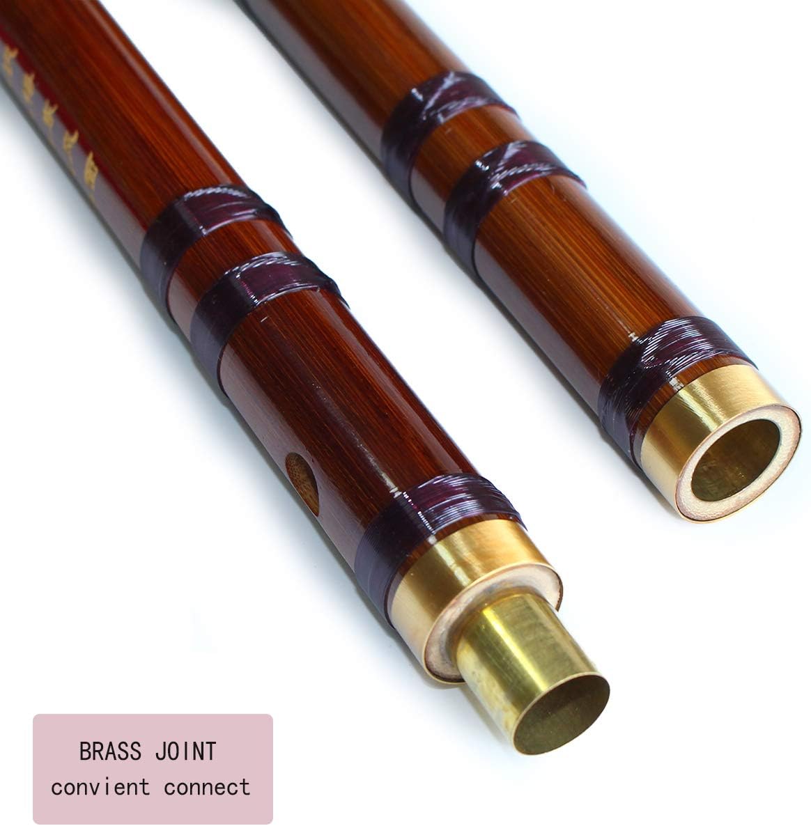 Flauta de bambú de estilo vintage Instrumento musical chino Dizi tradicional (clave D)