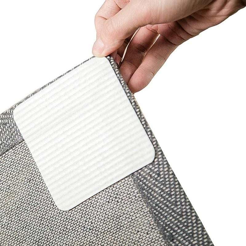 Agarres para alfombras, almohadillas antideslizantes y cinta adhesiva para debajo de la alfombra, adhesivo antideslizante para evitar