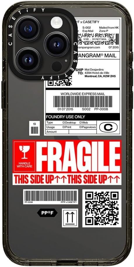 CASETiFY Funda Impact para iPhone 15 Pro Max 4 veces probada contra caídas de grado militar  protección contra caídas de 8.2 pies – Impresión de