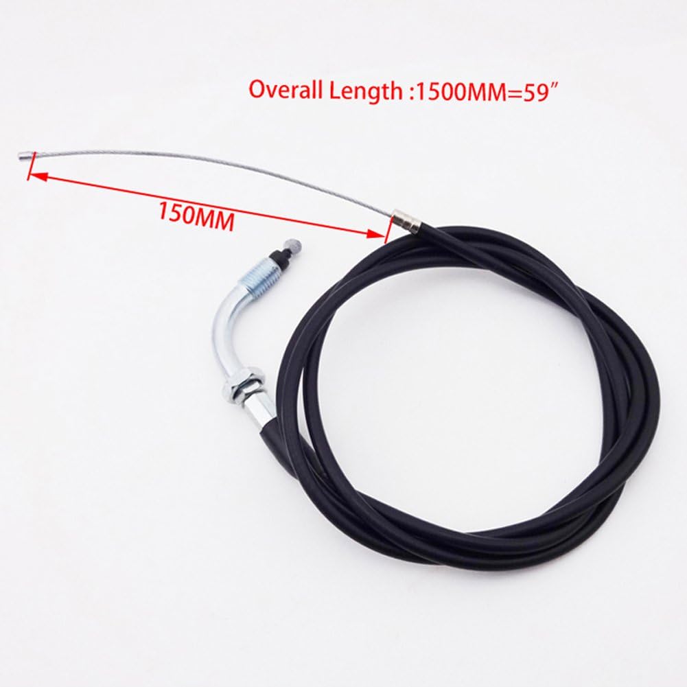 TC-Motor – Cable del acelerador para bicicleta motorizada a gasolina + manijas roja + apagador para motor de 2 tiempos de 49 cc 50 cc 60 cc 66 cc 80