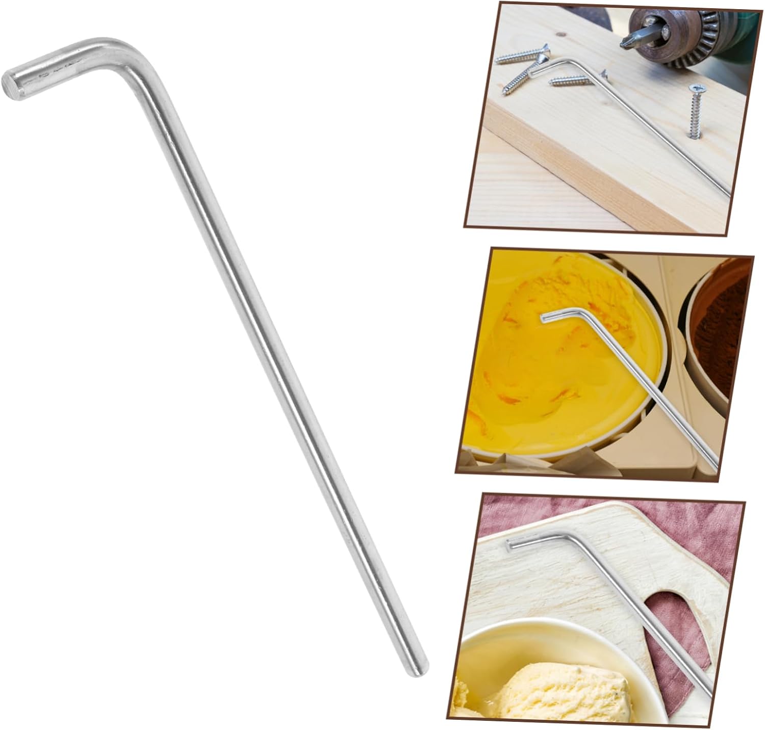 Accesorios multifunción de acero inoxidable para helados, agarre de pasador de enganche, máquina para hacer helados