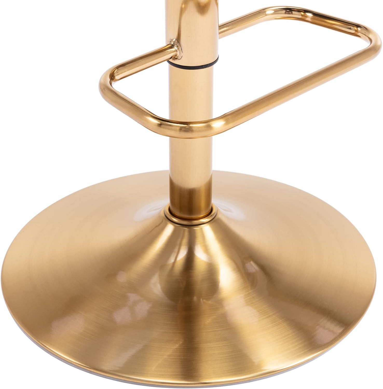 Brage Living Taburete de bar de tela copetudo, taburete de bar giratorio ajustable en altura de mostrador con respaldo, silla de bar tapizada sin