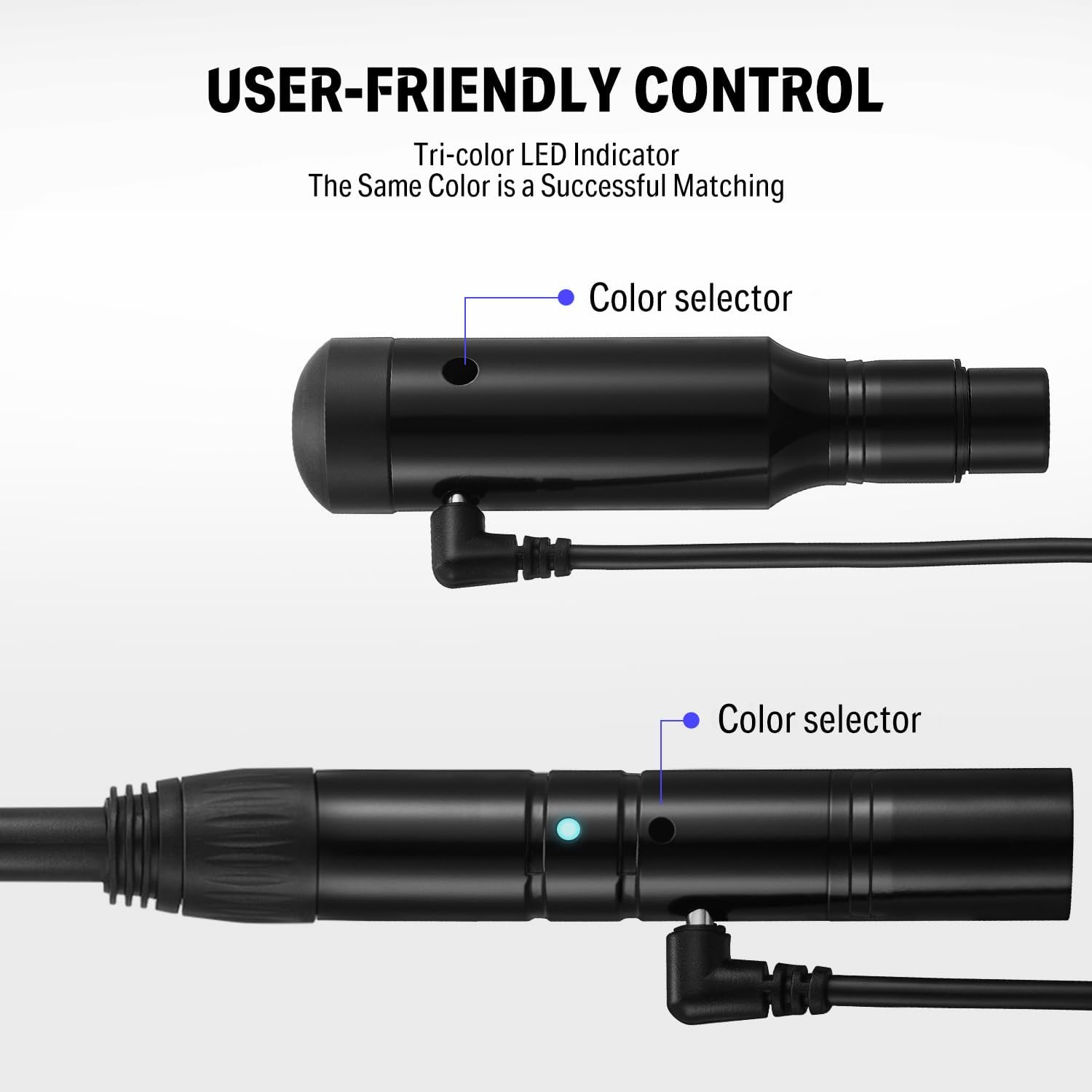 Donner Receptor transmisor inalámbrico DMX512 DJ 2.4G DMX Controlador inalámbrico 5 receptores con batería incorporada y cúpula de luz y 1