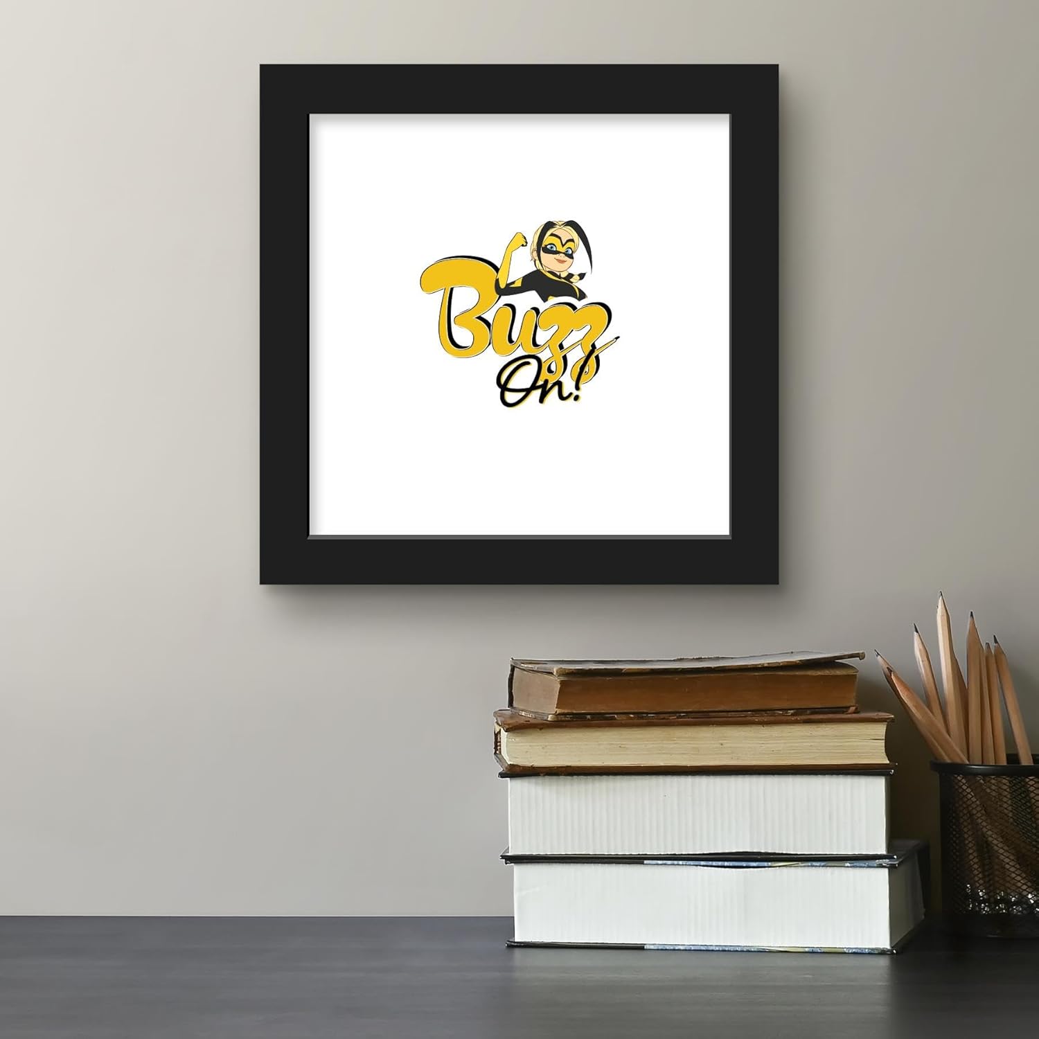 Trends International Gallery Pops Miraculous Tales of Ladybug & Cat Noir – Póster de pared de Queen Bee Buzz On Wall Art, 12.00 x 12.00 pulgadas,