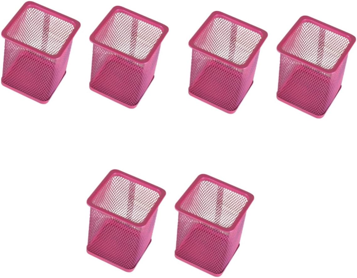 STOBOK 6 piezas de soporte para pinceles de arte, portalápices, tazas, bolígrafos, recipiente, organizador de lápices, organizador de bolígrafos