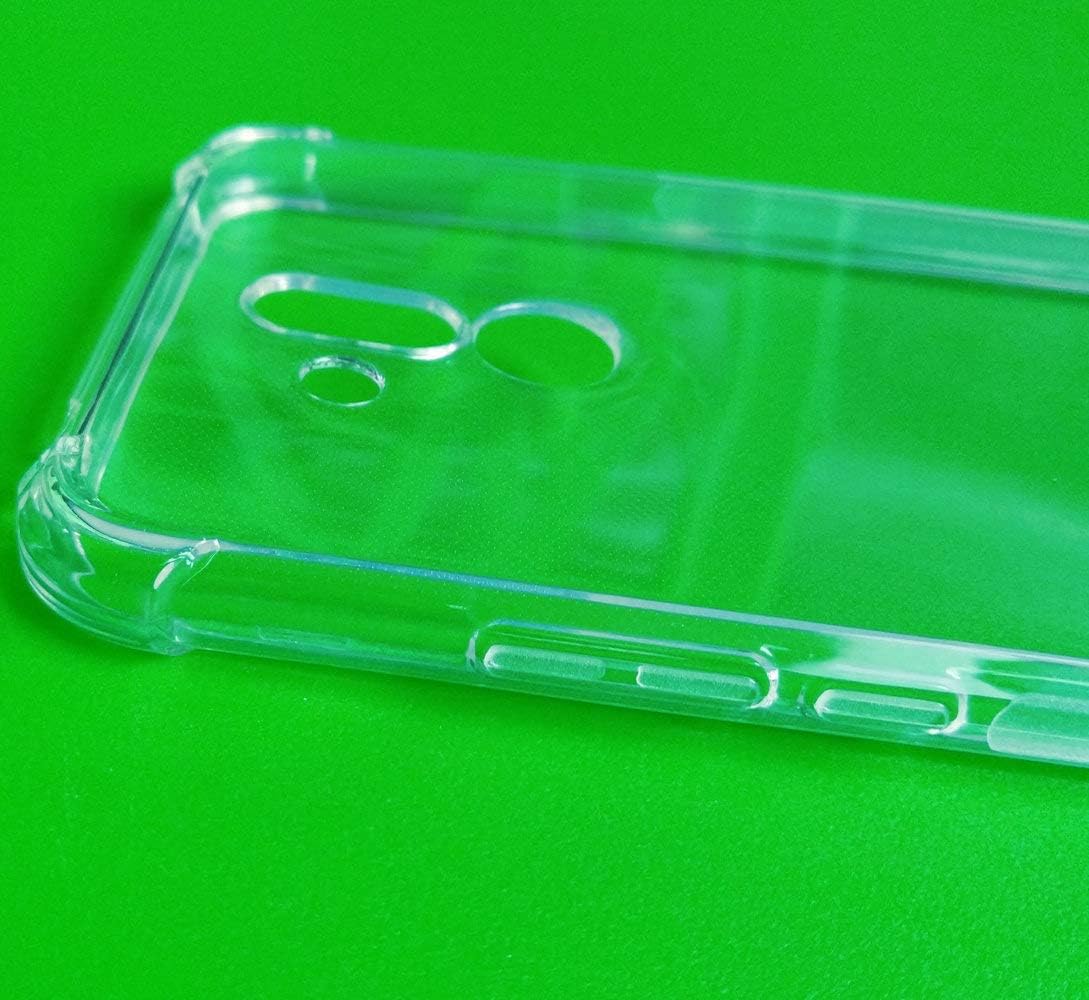 USTIYA Funda para Huawei Mate 20 Lite Clear TPU Cuatro Esquinas Funda Protectora Transparente Suave Funda