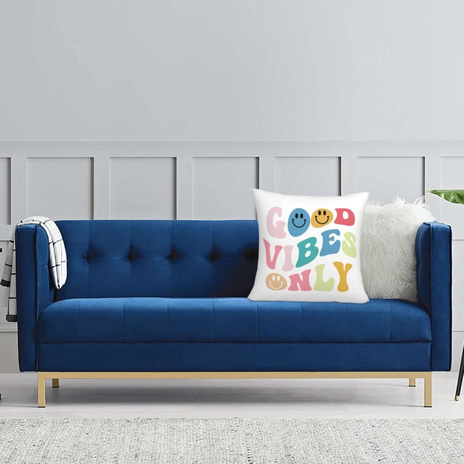 Almohadas de preppy, funda de almohada de preppy, decoración de habitación de preparación, almohadas estéticas, regalos emocionales para mujeres,