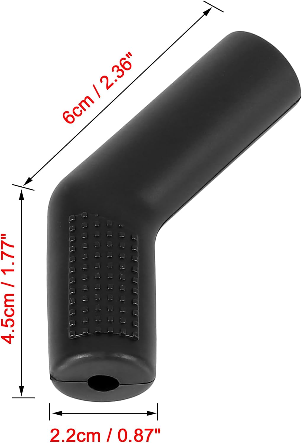 4 unids universal negro palanca de cambios de palanca de cambios cubierta cubierta de goma almohadilla cilíndrica antideslizante para motocicleta