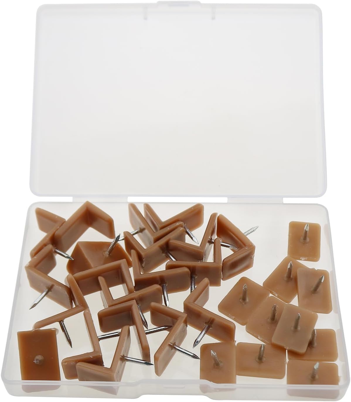 30 toboganes y tapones de plástico para cajones, 10 piezas rectangulares de 0.669 x 0.472 in y 20 piezas en forma de L de 0.500 x 0.748 x 0.512 in