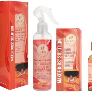 Spray acondicionador sin enjuague para rizos y aceite para el cabello para niños con aceite de coco y ricino. Hidratante diario, desenredante y Spray acondicionador sin enjuague para rizos y aceite para el cabello para niños con aceite de coco y ricino. Hidratante diario, desenredante y