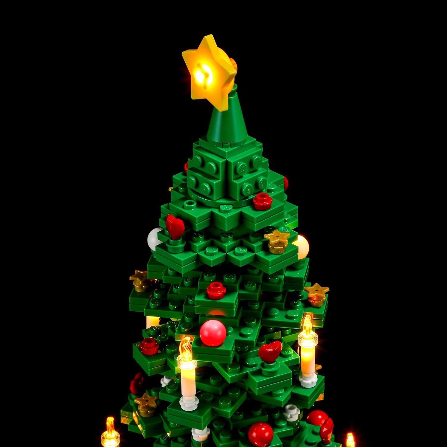 BRIKSMAX Kit de iluminación LED para árbol de Navidad LEGO-40573, compatible con el modelo de bloques de construcción de Lego, no incluye el juego