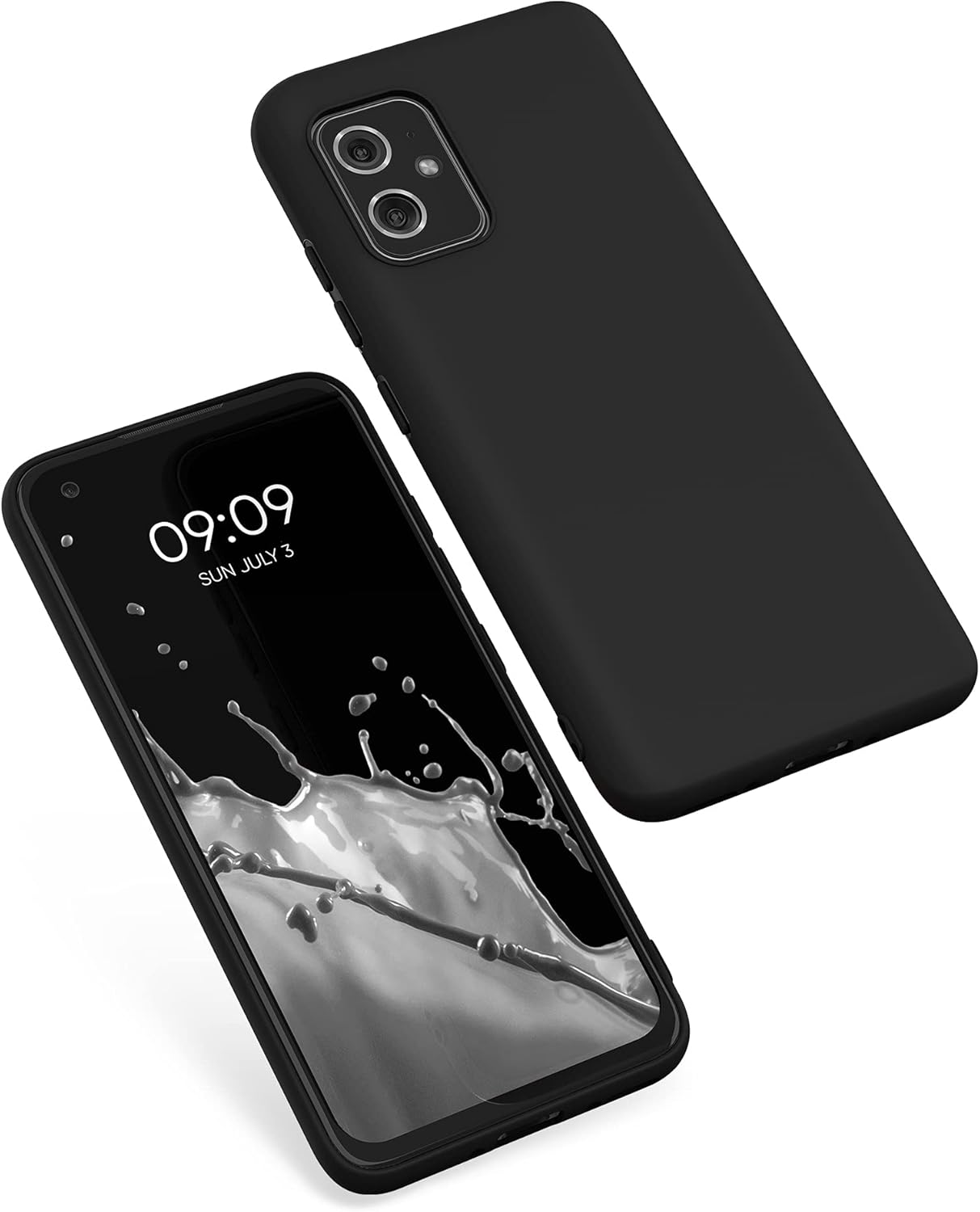 kwmobile Funda compatible con Asus Zenfone 8 – Funda protectora de silicona TPU suave y delgada, color negro mate