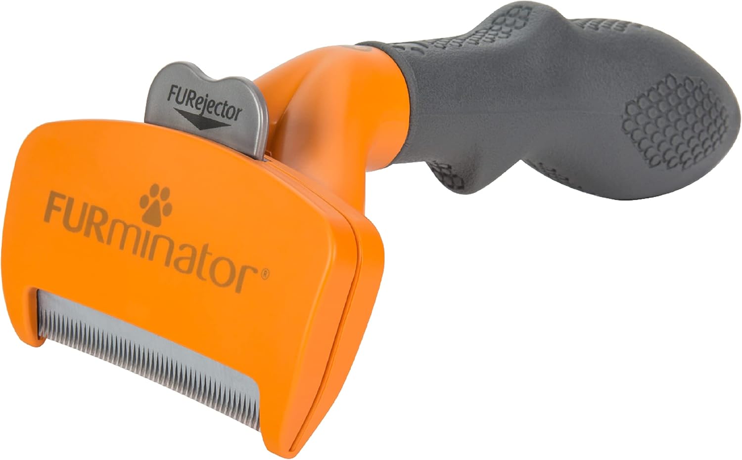 FURminator Herramienta de eliminación de pelaje para perros medianos, pelo corto, reduce el pelo suelto de desprendimiento y champús y