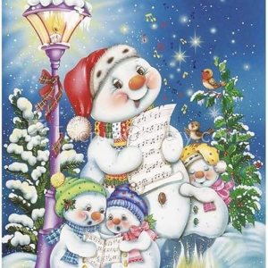 1tonine Kits de pintura de diamantes de Navidad para adultos, 5D, taladro completo, redondo, lindo, muñeco de nieve, kits de arte de diamantes para 1tonine Kits de pintura de diamantes de Navidad para adultos, 5D, taladro completo, redondo, lindo, muñeco de nieve, kits de arte de diamantes para