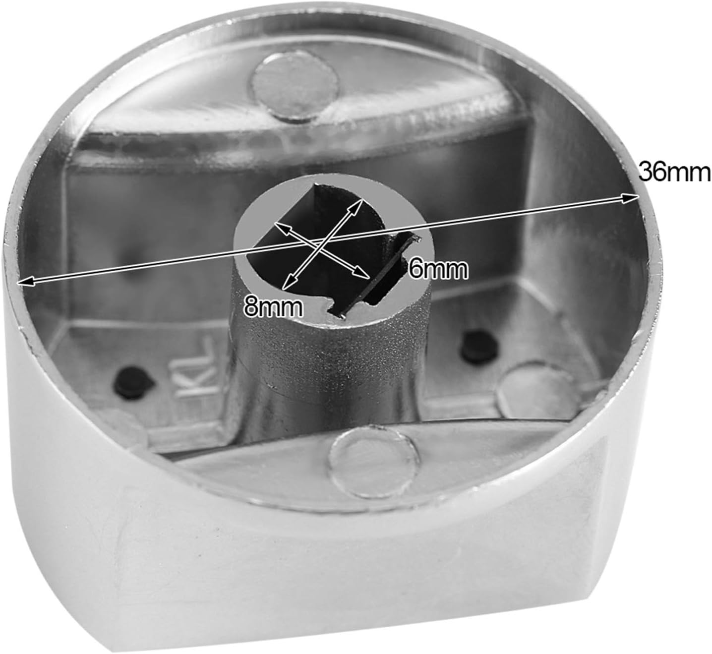 2 unids universal de gas, estufa de cocina bouton cuatro ariston aleación de zinc interruptor giratorio 0.315 in perillas de control de parte