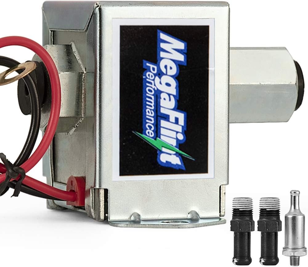 12V Upgrate Universal Electric Fuel Pump Metal Solid (2.5-4 PSI) Low Pressure for Petrol & Diesel EP12S HEP-02A