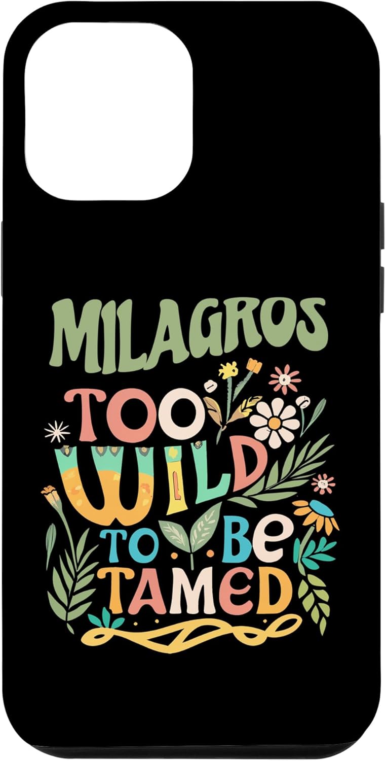 iPhone 14 Pro Max MILAGROS Name Cute Retro Girls Wildflower MILAGROS Name Case