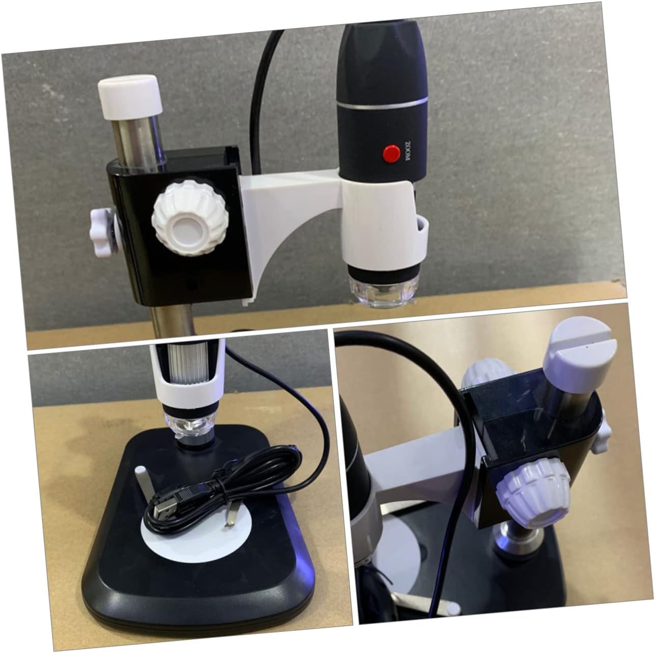 Homoyoyo Microscopio Cámaras Digitales Microscopio Digital Holográfico Espejo Lupa de mano Lupa de Soldadura Lupa Negro Dispositivo de Detección