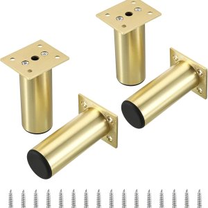 Sumnacon 4 patas de muebles de aleación de aluminio, patas redondas ajustables para sofá, patas de gabinete de muebles, patas de 4 pulgadas para Sumnacon 4 patas de muebles de aleación de aluminio, patas redondas ajustables para sofá, patas de gabinete de muebles, patas de 4 pulgadas para