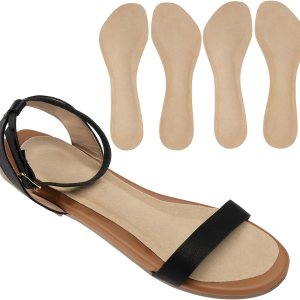 (2 pares) de piel de cerdo antideslizante de tacón alto con soporte de arco, absorción de golpes y sudor, plantillas adhesivas para zapatos de (2 pares) de piel de cerdo antideslizante de tacón alto con soporte de arco, absorción de golpes y sudor, plantillas adhesivas para zapatos de