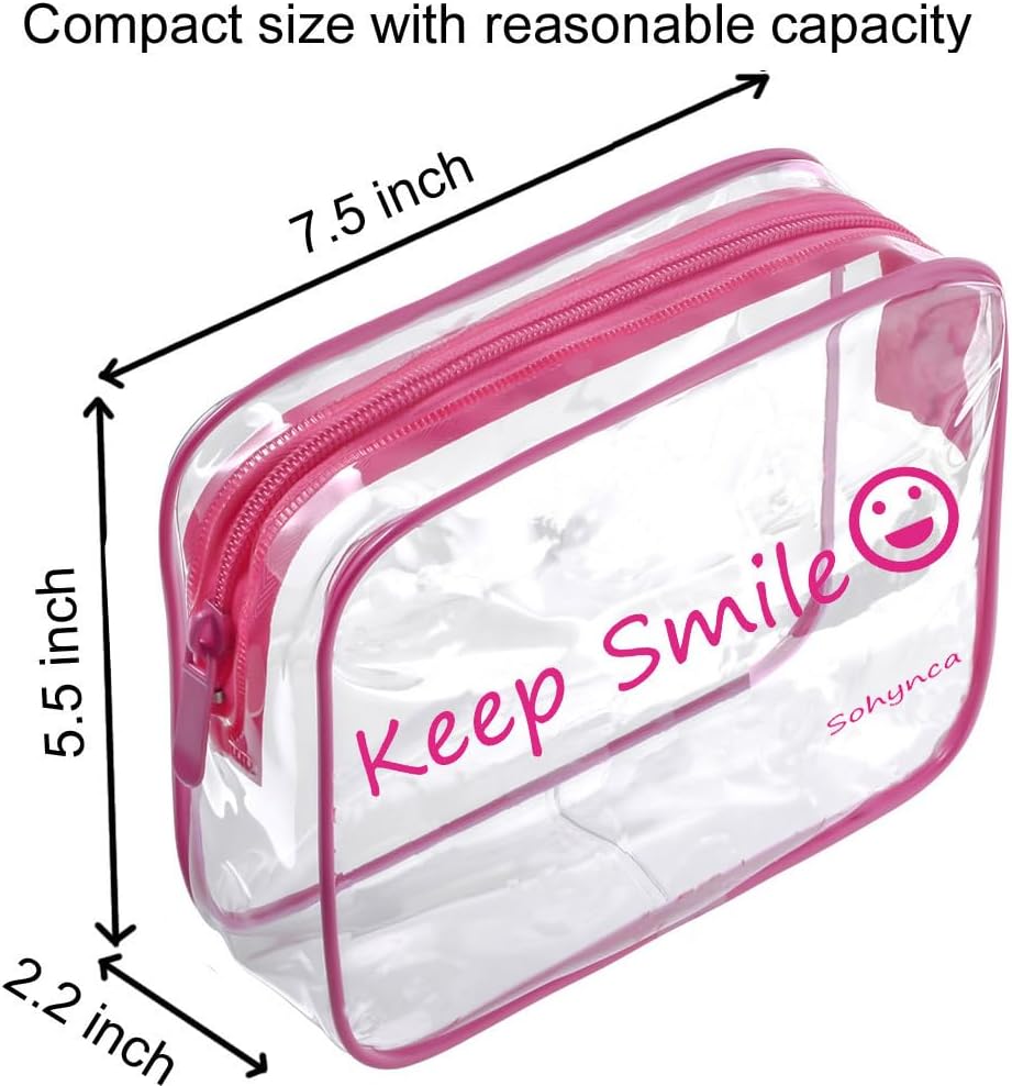 Bolsa de aseo de PVC transparente, impermeable, bolsa de cosméticos, minimalista, bolsa de maquillaje, pequeña bolsa de cosméticos ordenada, bolsa