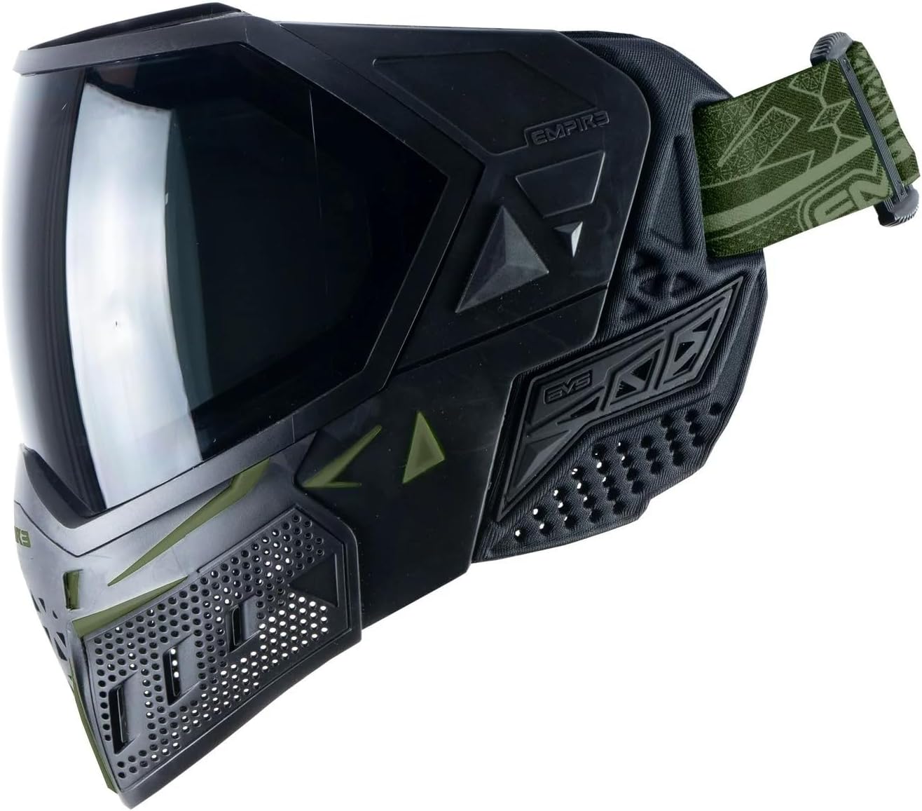 Empire Axe 2.0 – Pistola de paintball de competición con máscara térmica EVS, morado polvonegro polvo, negro EVS, negrooliva