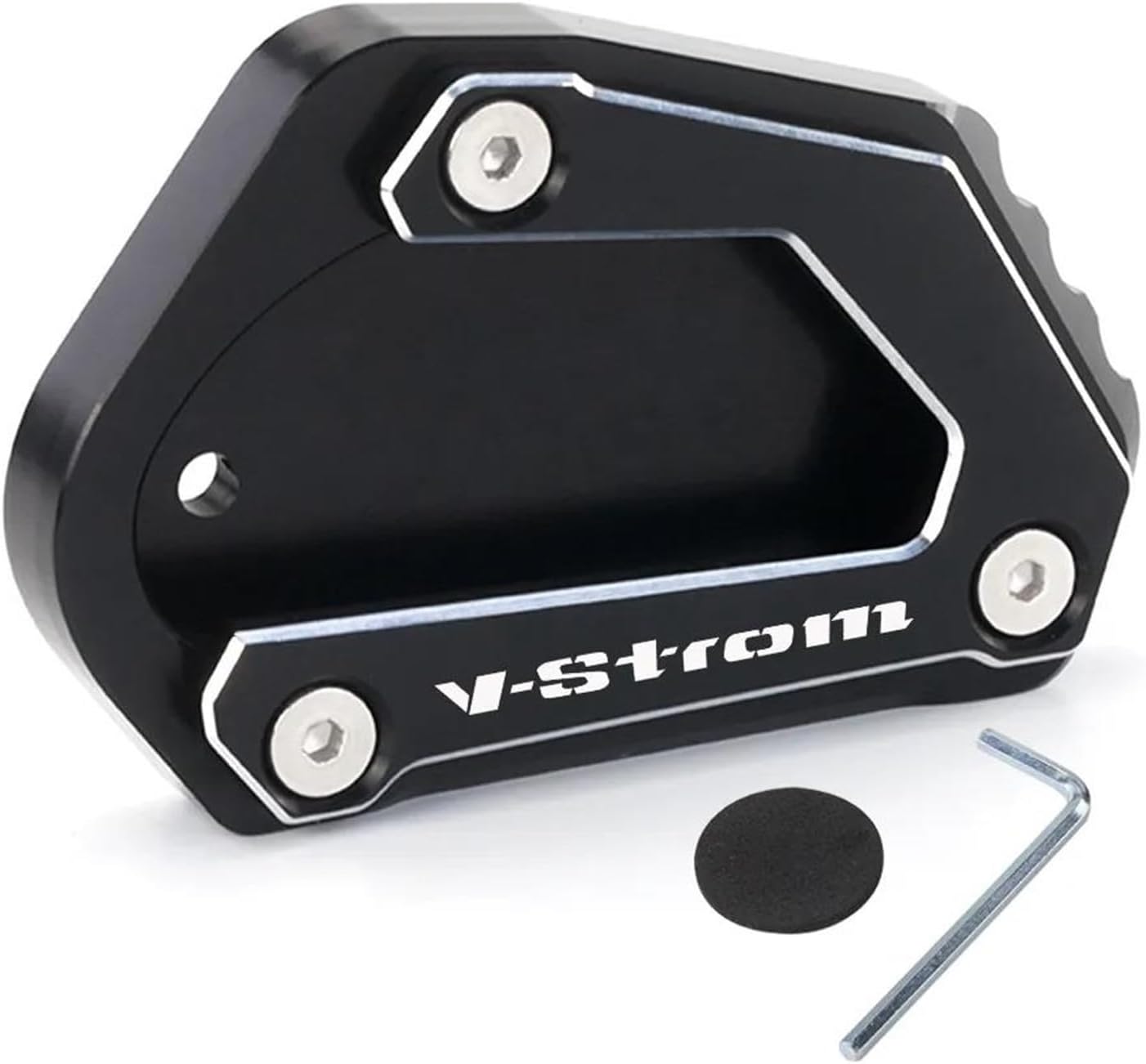 for SUZUKI V-Strom 650XT DL650 V Strom 650 DL 650 2021 2022 Motorcycle Accessories Kickstand Side Stand Extension Enlarger Pad (Size  V-Strom Gold)