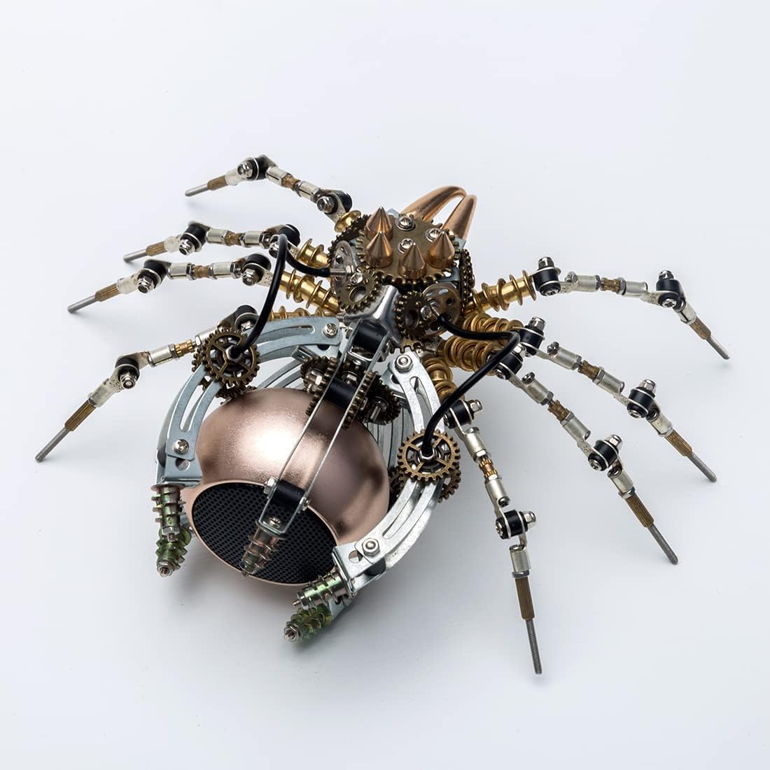 Metalkitor Steampunk Spider – Altavoz Bluetooth  Rompecabezas de metal 3D con 512 piezas, kit de montaje para niños y adultos  Adorno de escritorio