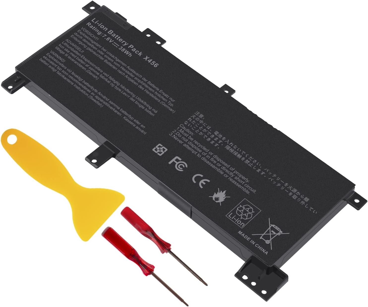 TREE.NB Batería C21N1508 para Asus X456 X456UA X456UA1A X456UA-1A X456UA1B X456UA-1B X456UA1C X456UA-1C X456UA3G X456UA-3G X456UB X4456UB X4456UF X