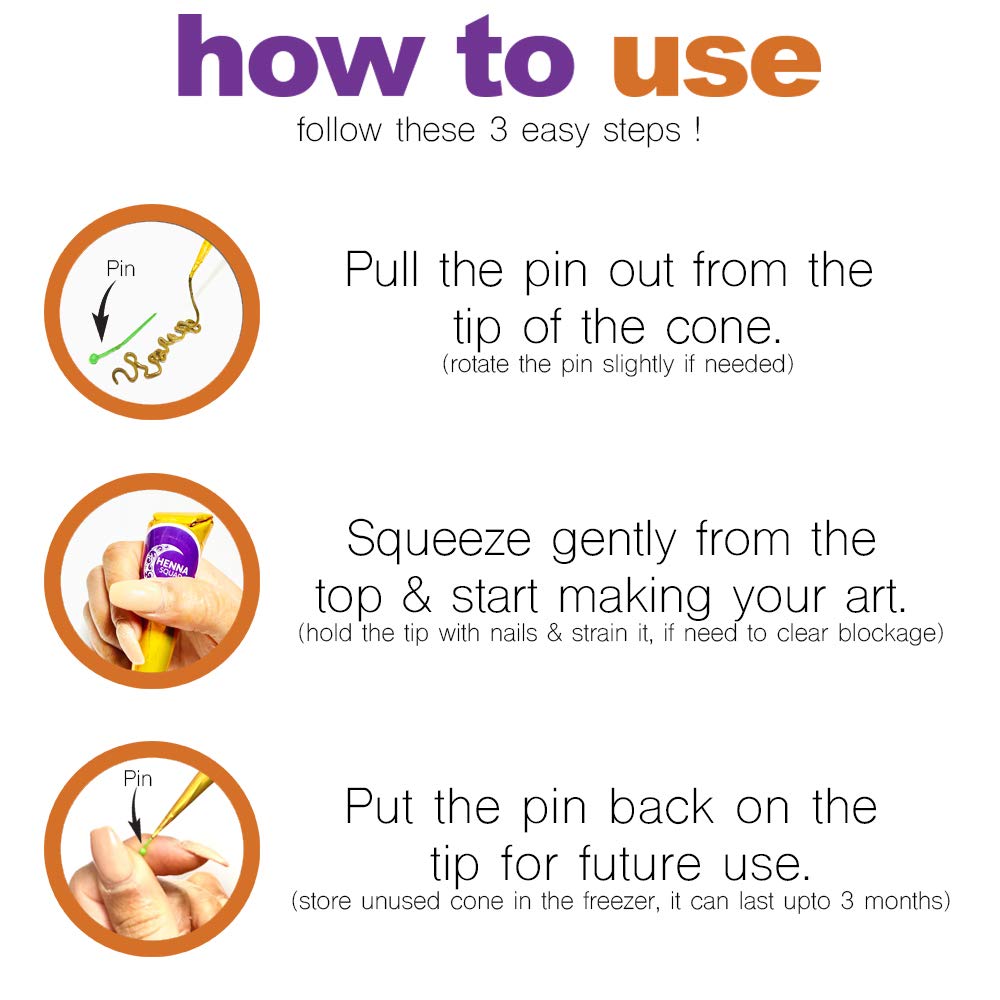 Tinte para el cabello de henna, listo para usar, pasta de conos de henna, perfecto para teñir el cabello y nutrición del cabello, tubos de henna