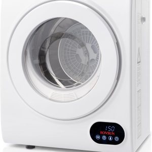 ROVSUN Secadora de ropa portátil de 110 V, secado rápido de 850 W, secadora de ropa de carga frontal con bañera de acero inoxidable y panel táctil ROVSUN Secadora de ropa portátil de 110 V, secado rápido de 850 W, secadora de ropa de carga frontal con bañera de acero inoxidable y panel táctil