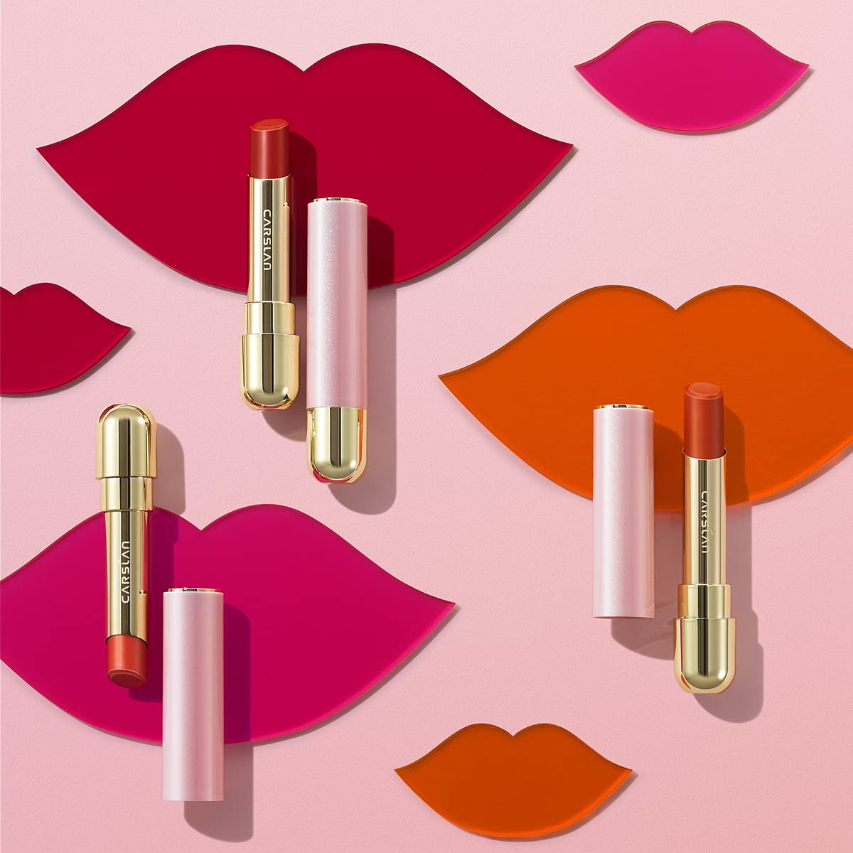 Lápiz labial cremoso hidratante, color de labios de alta pigmentación de larga duración, suave, hidratante, naranja coral, 13