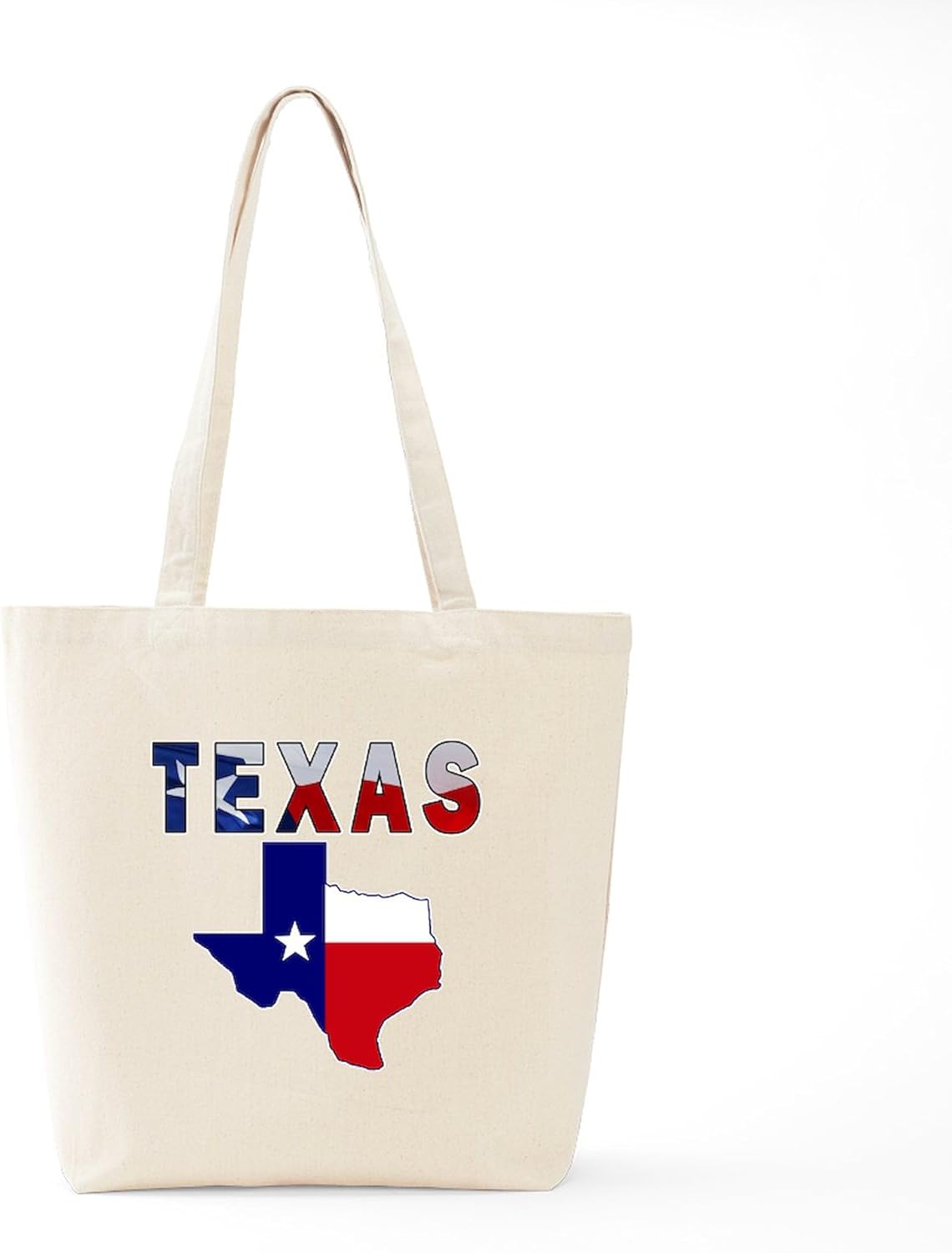 CafePress Texas Bluebonnets Tote Bag Natural Canvas Tote Bag, Cloth Shopping Bag