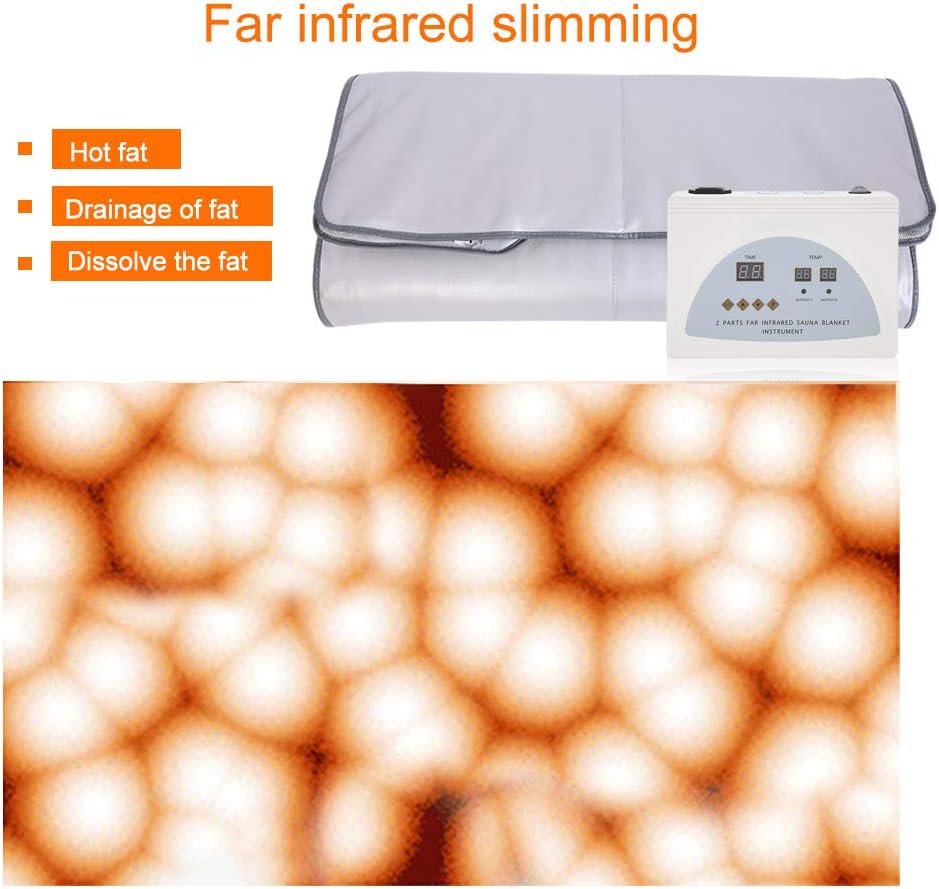 Manta de sauna, portátil de infrarrojos lejanos, manta de calefacción para sauna de desintoxicación, manta de calor para el hogar, uso profesional