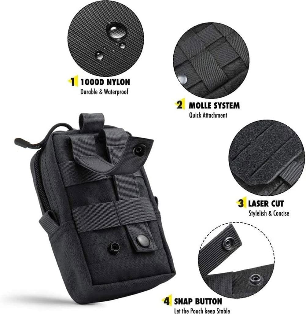 Molle Organizador de respaldo de asiento, organizador universal táctico para asiento trasero de automóvil, organizador de vehículos, organizador de