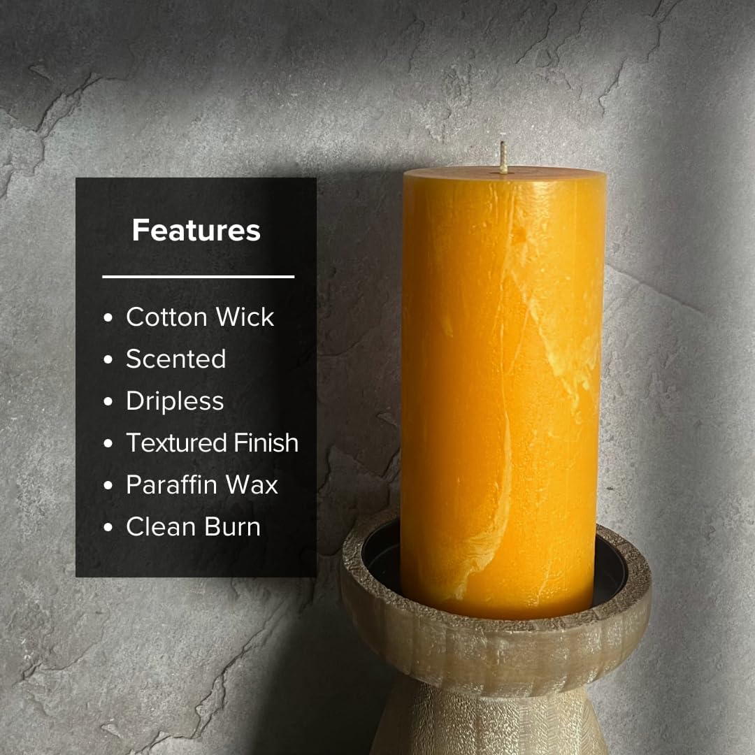 Simply Soson Juego de 3 velas perfumadas con leche con especias de calabaza de 3 x 4 pulgadas, fragancia PSL para otoño y otoño, decoración de